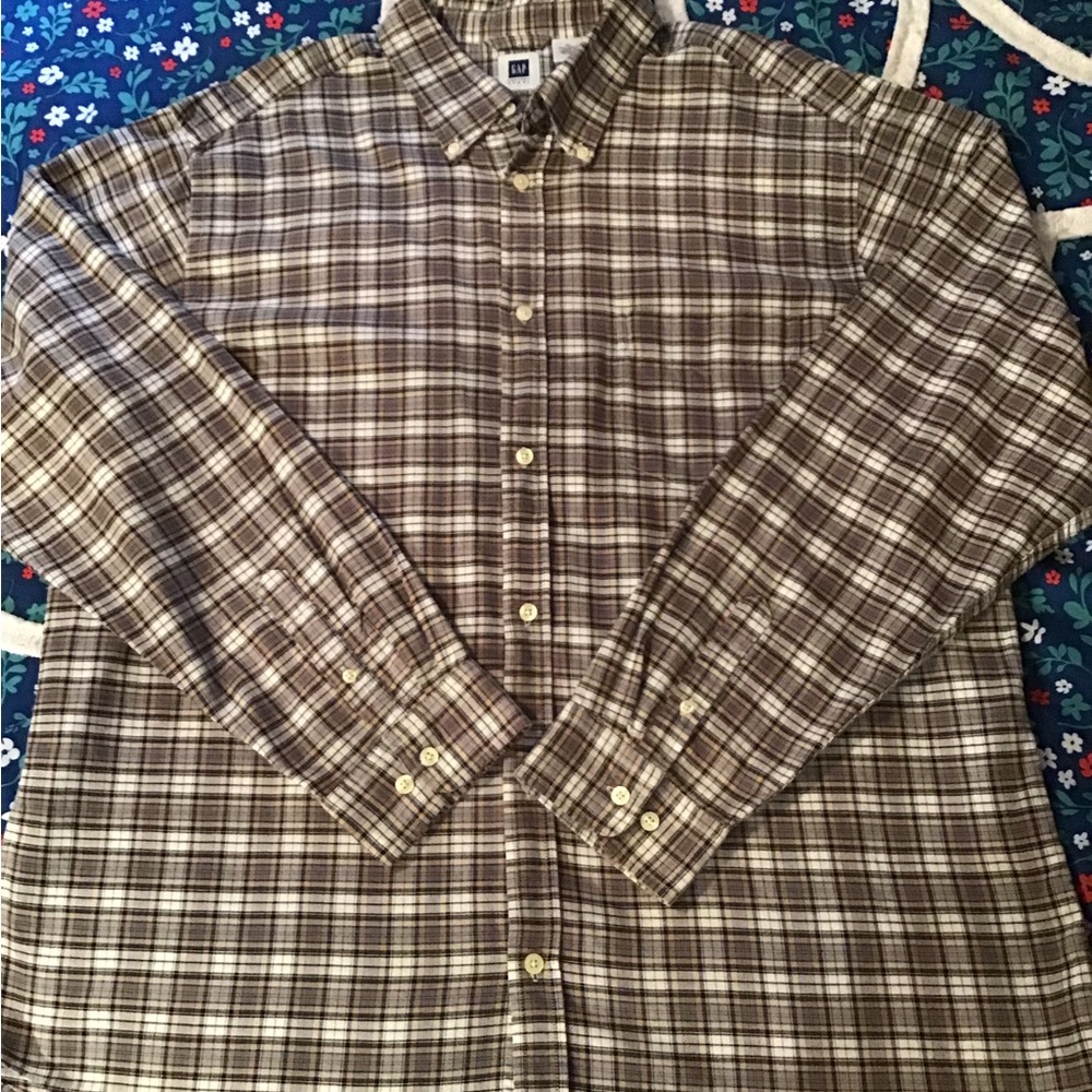 Men’s size extra large gap long sleeve button down casual shirt - Picture 5 of 5